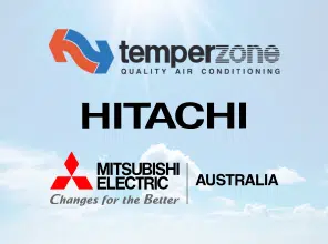 Temperzone, Hitachi, Mitsubishi Electric Air Conditioning Warranty Agents